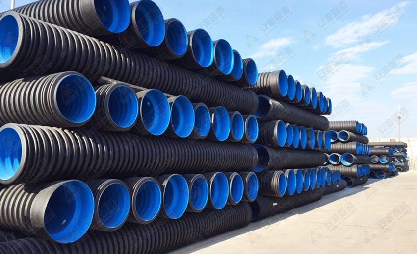 double-wall bellow with higher density polyethylene (HDPE)